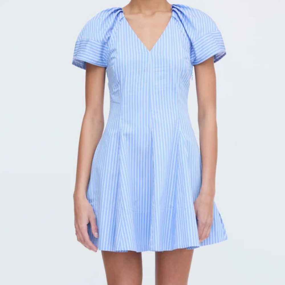 NWT Hill House Claudine Blue Striped Women's Dress Size
XS!